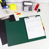 BAZIC Clipboard PVC Clipboards, Low Profile Clip & Flip Cover, 24-Pack