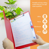 BAZIC Clipboard PVC Clipboards, Low Profile Clip & Flip Cover, 24-Pack