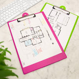 BAZIC Clipboard PVC Standard Clipboards w/ Low Profile Clip, 48-Pack