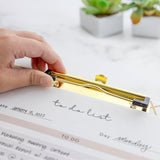 BAZIC Standard Size Geometric Paperboard Clipboard w/ Gold Low Profile Clip, pack of 48