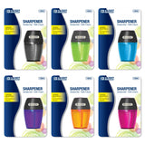 BAZIC Single Blade Sharpener w/ Receptacle, pack of 24