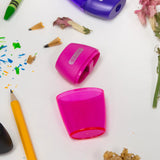 BAZIC Single Blade Sharpener w/ Receptacle (3/pack), pack of 24