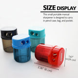 BAZIC Dual Blades Sharpener w/ Round Receptacle, pack of 24