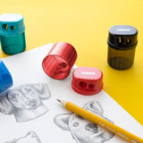 BAZIC Dual Blades Sharpener w/ Round Receptacle, pack of 24