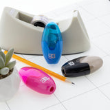 BAZIC Noah Xtreme Oval Sharpener w/ Receptacle, (3/Pack), 24-Pack