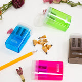 BAZIC Dual Blades Sharpener w/ Lid & Receptacle, pack of 24