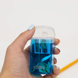 BAZIC Dual Blades Sharpener w/ Lid & Receptacle, pack of 24