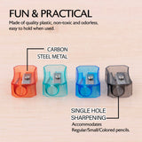 BAZIC Transparent Square Pencil Sharpener (12/pack), pack of 24