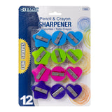 BAZIC Fun Shaped Pencil Sharpener (12/Pack), pack of 24