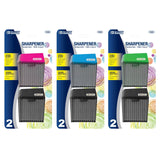 BAZIC Dual Blades Square Sharpener w/Receptacle (2/Pack), pack of 24