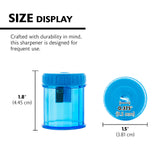 BAZIC Single Blade Sharpener w/ Round Receptacle, pack of 24