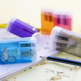 BAZIC Dual Blades Sharpener w/ Lid & Receptacle (BULK), pack of 24