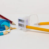 BAZIC Dual Blades Sharpener w/ Lid & Receptacle (BULK), pack of 24