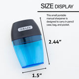 BAZIC Single Side Hole Sharpener w/ Receptacle (BULK), pack of 24