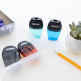 BAZIC Single Side Hole Sharpener w/ Receptacle (BULK), pack of 24
