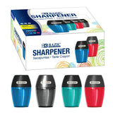 BAZIC Single Side Hole Sharpener w/ Receptacle (BULK), pack of 24