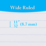 BAZIC W/R 150 Ct. 5-Subject Spiral Notebook, Case Pack of 24