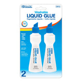 BAZIC 2.7 FL OZ (80 mL) Stationery Clear Glue (2/Pack), pack of 24