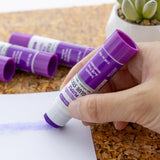 BAZIC 0.28 oz (8g) Washable Disappearing Purple Glue Stick (4/Pack), pack of 24