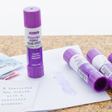 BAZIC 0.28 oz (8g) Washable Disappearing Purple Glue Stick (4/Pack), pack of 24