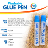 BAZIC 1.7 FL OZ (50 mL) Glue Pen (2/Pack), pack of 24