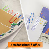 BAZIC Mega (100mm) Color Paper Clips (10/Pack), pack of 24