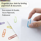 BAZIC No.1 Regular (33mm) Color Paper Clips (200/Pack), pack of 24