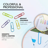 BAZIC No.1 Regular (33mm) Color Paper Clips (200/Pack), pack of 24