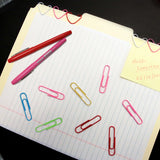 BAZIC Jumbo (50mm) Color Paper Clips (100/Pack), pack of 24