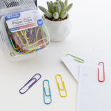 BAZIC Jumbo (50mm) Color Paper Clips (100/Pack), pack of 24