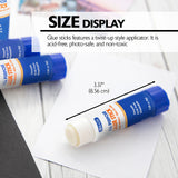 BAZIC Premium Glue Stick 8g, White Glue Sticks Acid Free (4/Pack), 24-Packs