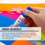 BAZIC Premium Glue Stick 8g, White Glue Sticks Acid Free (4/Pack), 24-Packs