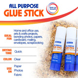 BAZIC 0.28 oz (8g) Premium Glue Stick, pack of 12