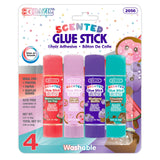 BAZIC 0.21 oz (6g) 4 Washable Scented Glue Stick, pack of 24