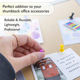 BAZIC Assorted Color Push Pins (100/Pack), pack of 24