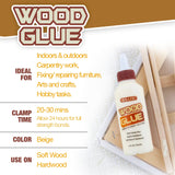 BAZIC 4 FL OZ (118 mL) Wood Glue, pack of 12