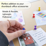 BAZIC Assorted Translucent Color Push Pins (100/Pack), pack of 24