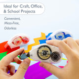 BAZIC 8 mm x 8 m Permanent Glue Tape, pack of 24