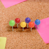 BAZIC Assorted Color Round Push Pins (80/Pack), pack of 24