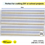 BAZIC 3.9" x 0.43" Dual Temp. Full Size Hot Melt Glue Sticks (10/Bag), pack of 24