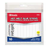 BAZIC 3.9" x 0.43" Dual Temp. Full Size Hot Melt Glue Sticks (10/Bag), pack of 24