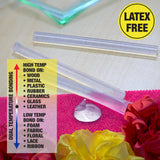 BAZIC 7.87" x 0.43" Dual Temp. Full Size Hot Melt Glue Sticks (5/Bag), pack of 24