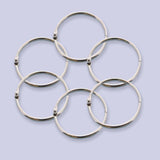 BAZIC 1" Metal Book Rings (12/Pack), pack of 24
