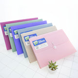 BAZIC Morandi Edition 13-Pocket A4/Letter Size Poly Expanding File, pack of 6