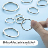 BAZIC Assorted Size Metal Book Rings (10/Pack), pack of 24