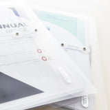 BAZIC Clear Side Loading Letter Size String Envelope, pack of 50