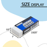 BAZIC Erasers Jumbo Vinyl Pencil Eraser Latex Free (4/Pack), 24-Packs