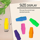BAZIC Neon Eraser Cap (20/Pack), pack of 24