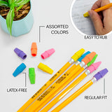 BAZIC Neon Eraser Cap (20/Pack), pack of 24