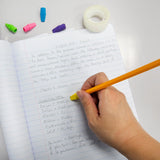 BAZIC Neon Eraser Cap (50/Pack), pack of 24